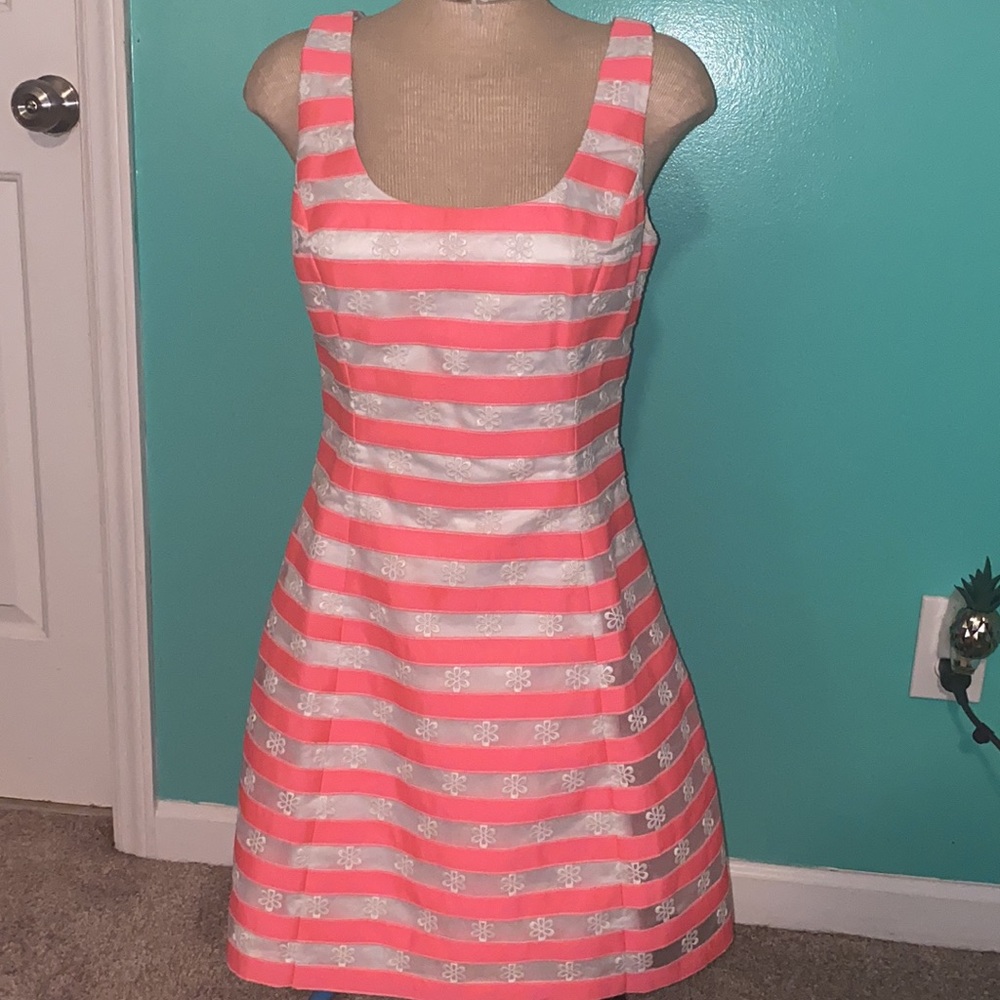 Lilly Pulitzer Joslin Dress Fiesta Pink Size 6 - Picture 2 of 4